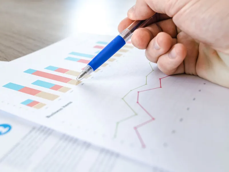 SEO consultant reviewing Red Deer search performance and keyword ranking reports